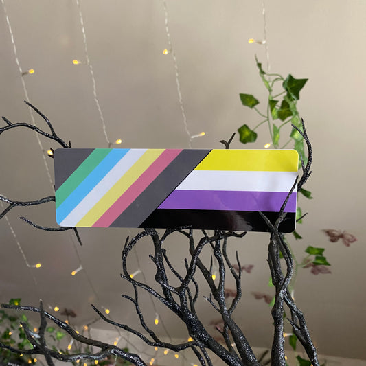 Disability/Nonbinary Pride Flag Bookmark